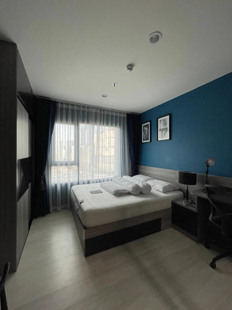 For rent urgently!! Condo Life Asoke, Room No. 46/667, Floor 18, complete facilities, hurry to book!!
