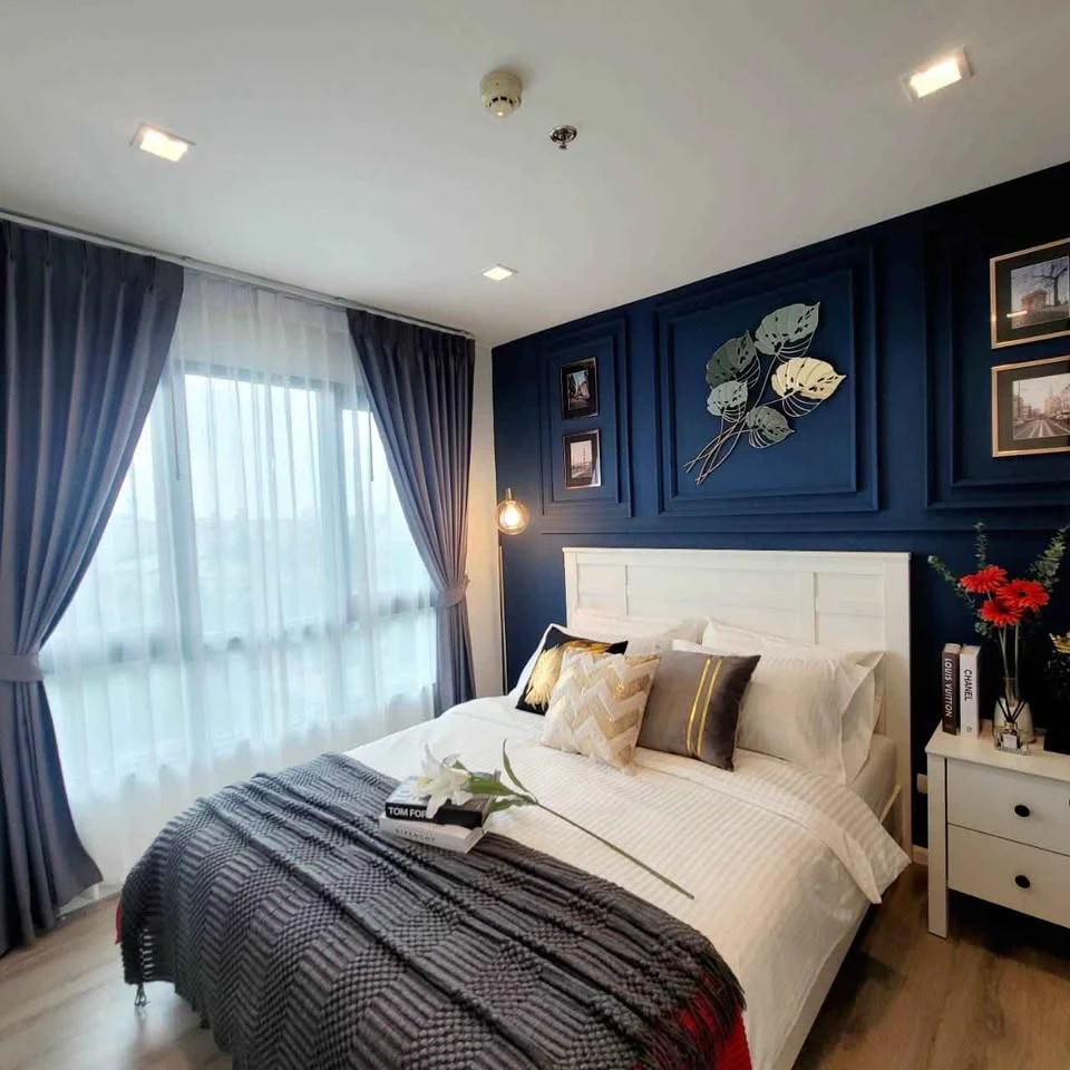 For rent or sale KNIGHTSBRIDGE BEARING Sukhumvit 107, beautifully decorated room, classic, with British style, don't miss it.