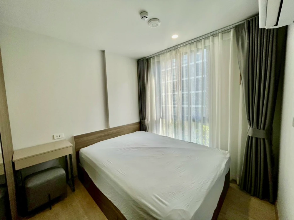 For rent condo Nue Core Khu Khot Station, quiet corner room, private, complete here, hurry and move in.