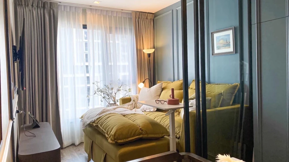 FOR RENT LIFE LADPRAO Valley, fully furnished room, complete with furniture and electrical appliances, good price, book now!