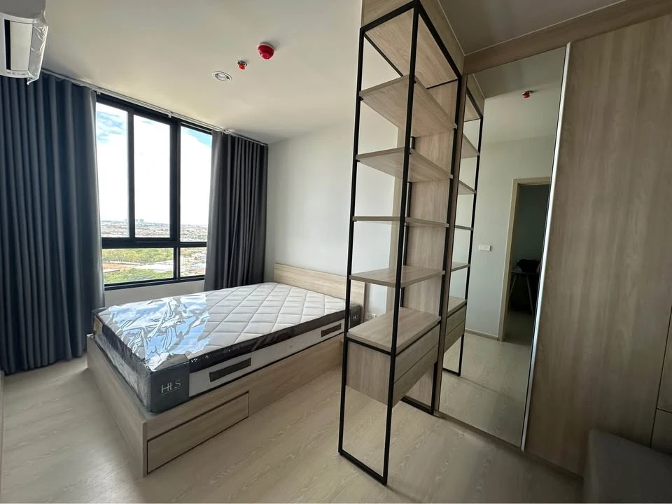 For rent Noble NUE Mega Plus Bangna, a nice room, lots of usable space. If you don't book, you'll regret it later.