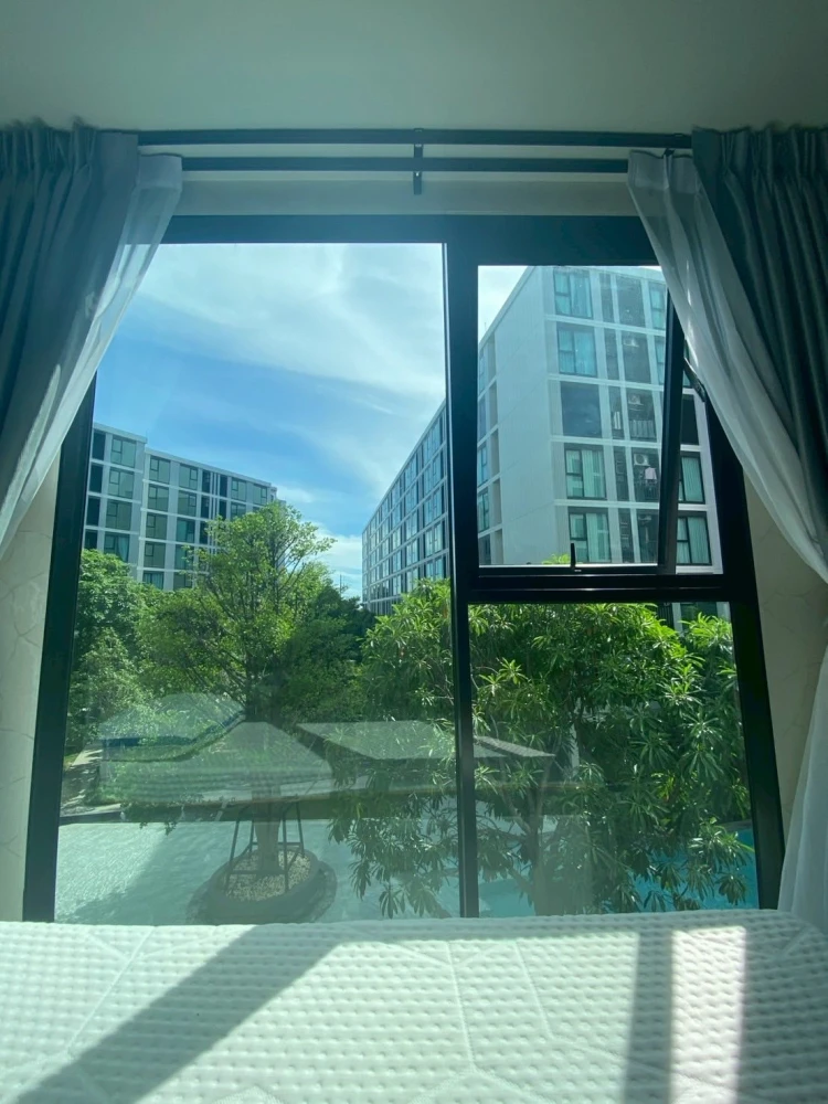 ขายคอนโด Atmoz Oasis Onnut 1 BEDROOM EXTRA ชั้น 3  วิวสระน้ำ มาเป็นเจ้าของได้แล้ว