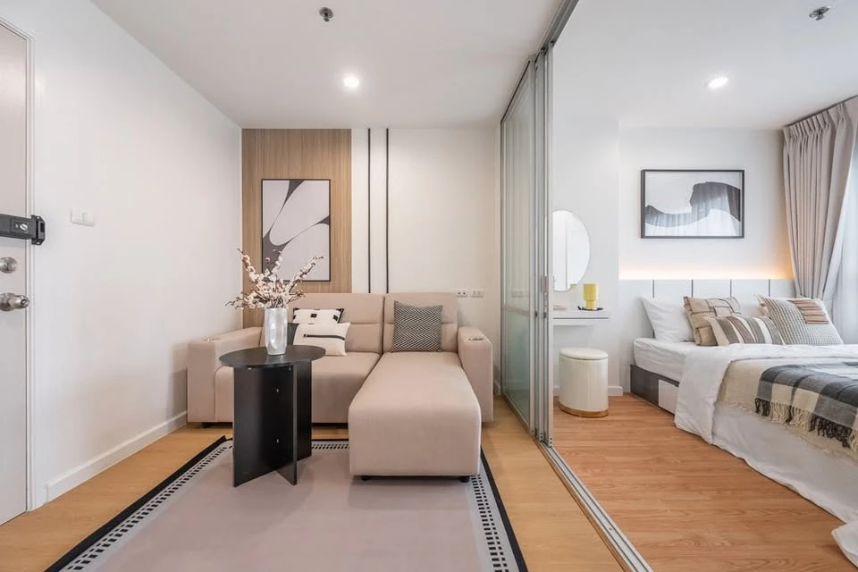 ขายคอนโด Lumpini Ville Ramkhamhaeng 60/2 ห้องแต่งน่าอยู่ โทนขาวสบายตา ราคาสบายใจ รีบมาจับจองด่วนๆ