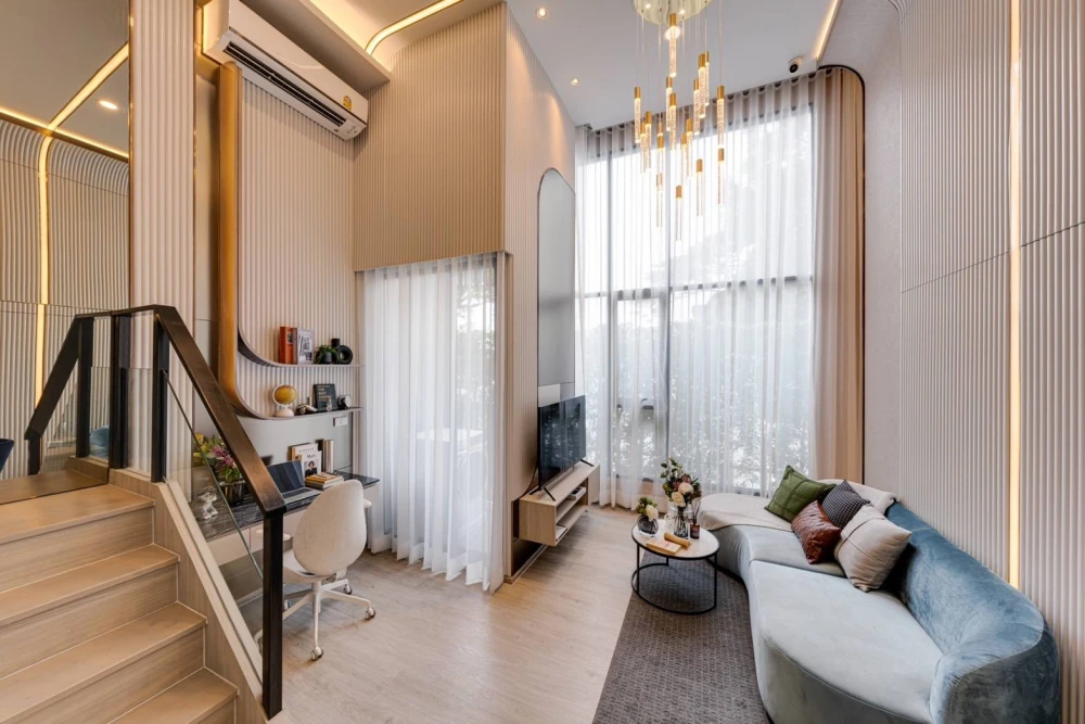 ขายดาวน์โครงการ Origin Place Phetkasem 1 Bedroom Duo ขนาด 28.7 ตร.ม. ชั้น 12 เป็นห้อง double volume ซื้อเลย