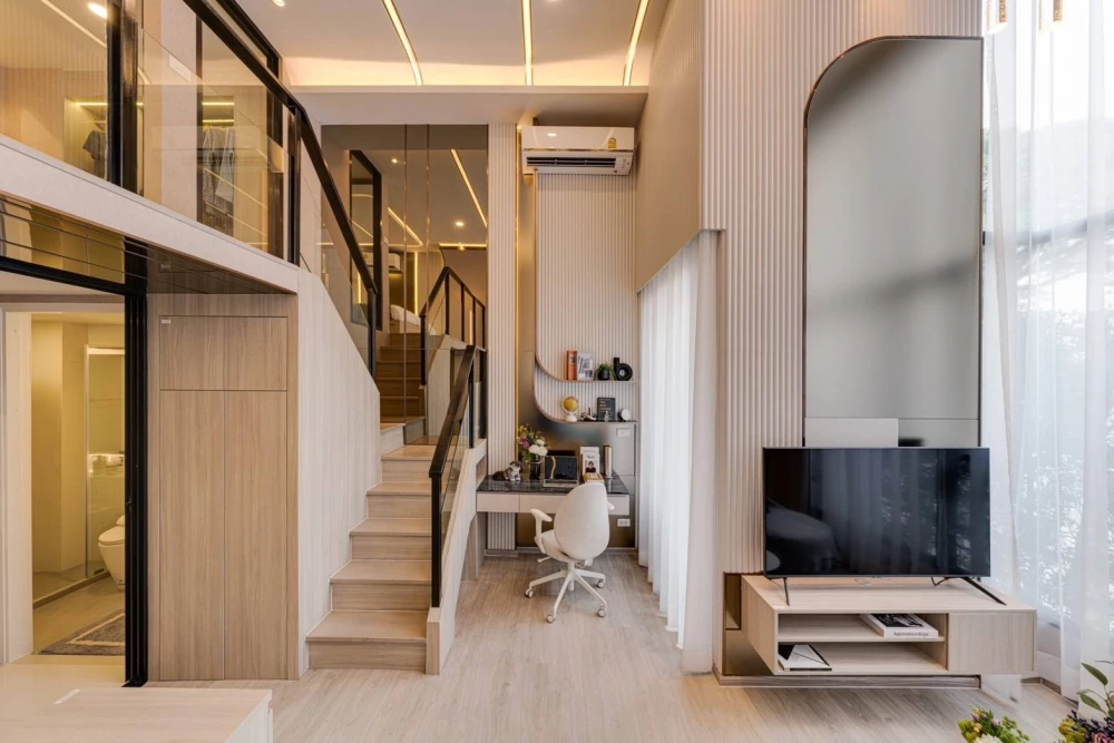 ขายดาวน์โครงการ Origin Place Phetkasem 1 Bedroom Duo ขนาด 28.7 ตร.ม. ชั้น 12 เป็นห้อง double volume ซื้อเลย