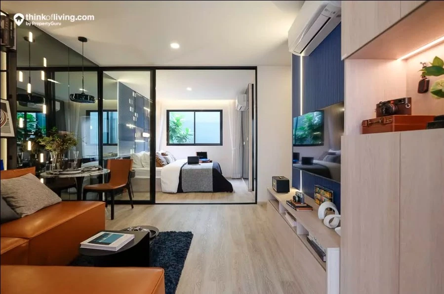 ขายดาวน์ ดิ ออริจิ้น เศรษฐบุตร สเตชั่น ตึก B ชั้น 5 Fully Fitted ให้เฟอร์ฯ Built-in มาครบทั้งห้อง รีบจองเลย