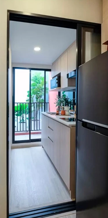 ขายดาวน์ ดิ ออริจิ้น เศรษฐบุตร สเตชั่น ตึก B ชั้น 5 Fully Fitted ให้เฟอร์ฯ Built-in มาครบทั้งห้อง รีบจองเลย