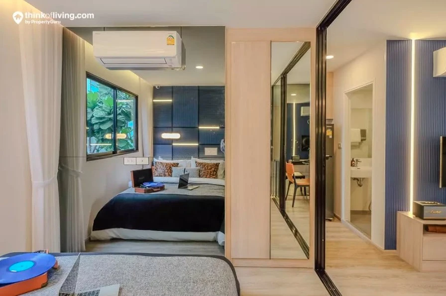 ขายดาวน์ ดิ ออริจิ้น เศรษฐบุตร สเตชั่น ตึก B ชั้น 5 Fully Fitted ให้เฟอร์ฯ Built-in มาครบทั้งห้อง รีบจองเลย