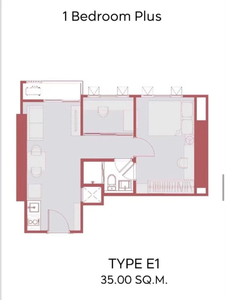 ขายดาวน์ Aspire สุขุมวิท - พระราม 4 อยู่ชั้นสูงมาก 1 bedroom Plus ห้องหน้ากว้าง วิวเปิดโล่ง ต้องจอง