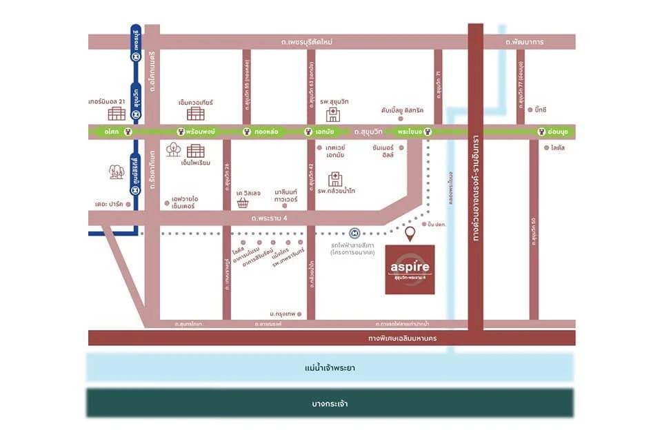 ขายดาวน์ Aspire Sukhumvit - Rama 4 ห้องหน้ากว้างไม่อึดอัด ทิศเหนือ วิวเมือง แดดไม่ร้อน ไม่ใกล้ห้องขยะ บอกเลยว่าต้องจอง