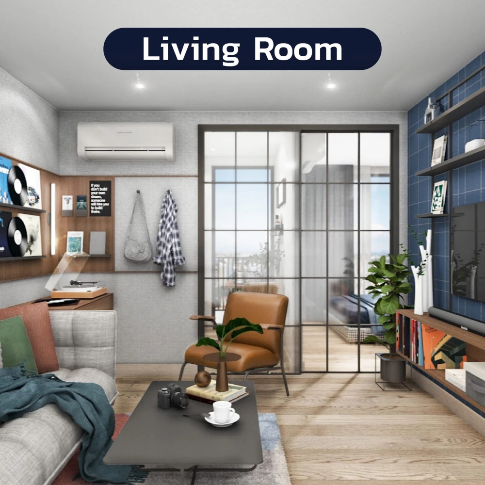 ขายดาวน์ BRIX PRACHA UTHIT แบบ 1 BEDROOM ขนาด 28.5 ตรม. ชั้น 6 ฟรีชุดครัว Built in จองเลย