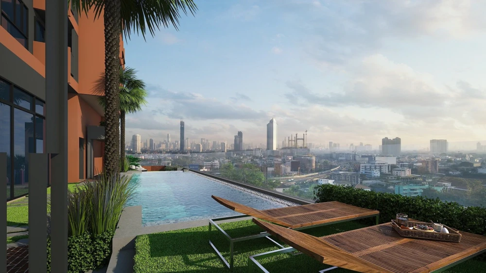 ขายดาวน์ BRIX PRACHA UTHIT แบบ 1 BEDROOM ขนาด 28.5 ตรม. ชั้น 6 ฟรีชุดครัว Built in จองเลย