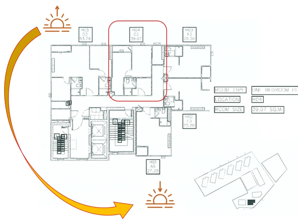 ขายดาวน์ COBE Ratchad Rama 9 ห้อง One Bedroom Plus ตึก H โซนด้านหน้าโครงการ วิวส่วนกลางไม่มีอะไรบัง