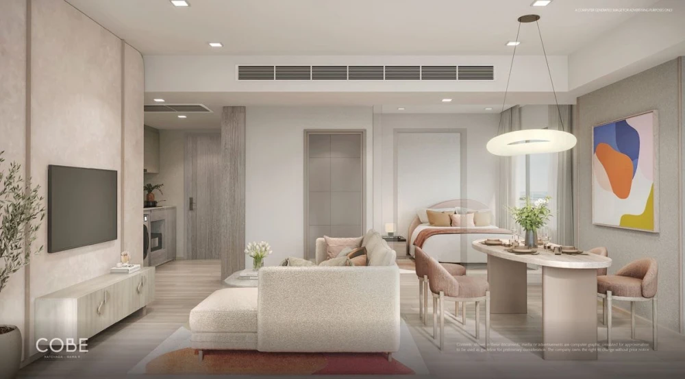 ขายดาวน์ COBE Ratchada Rama 9 ชั้น 20 โครงการดี ส่วนกลางครบ จองเลย ด่วนๆ