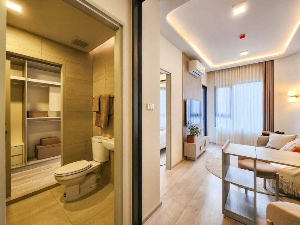 ขายดาวน์ COBE Ratchada Rama 9 ห้องน่าอยู่ เฟอร์ครบครัน มาพร้อมส่วนกลางสุดเลิศ ไม่จองไหวหรอ