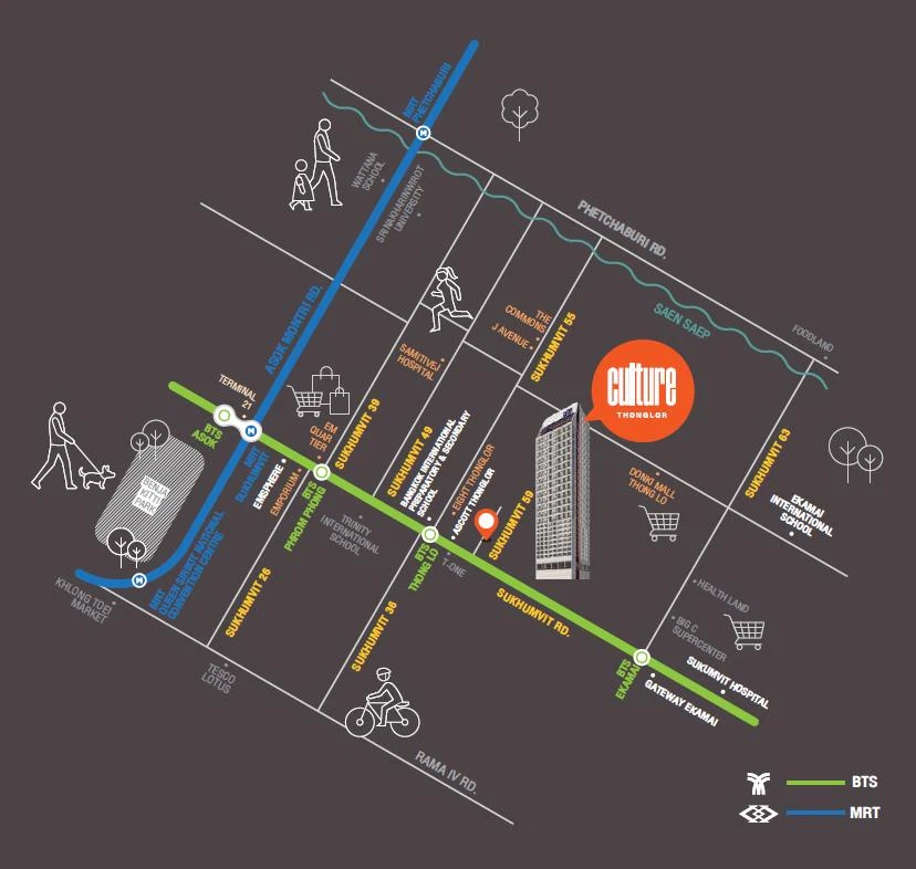 ขายดาวน์ Culture ทองหล่อ 1 Bedroom 32.00 ตร.ม. ชั้น 17 ในทำเลเริ่ดๆ รีบจับจองก่อนพลาด