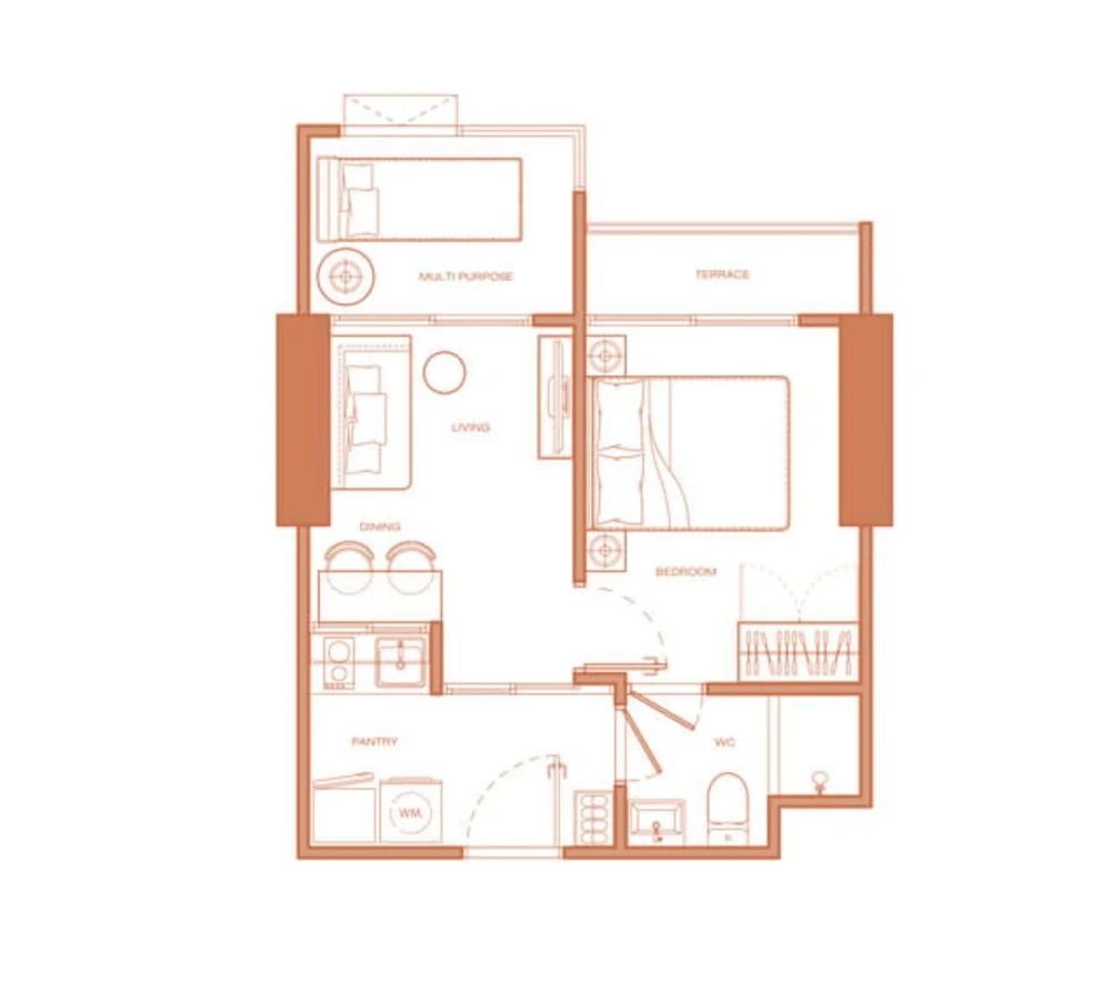 ขายดาวน์ Flexi RiverView-เจริญนคร ห้องแบบ 1 Bedroom Plus พื้นที่ใช้สอยเยอะ อยู่ทิศเหนือ เย็นสบายไม่ร้อน ห้ามพลาด