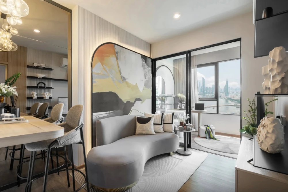 ขายดาวน์ Flexi RiverView-เจริญนคร ห้องแบบ 1 Bedroom Plus พื้นที่ใช้สอยเยอะ อยู่ทิศเหนือ เย็นสบายไม่ร้อน ห้ามพลาด