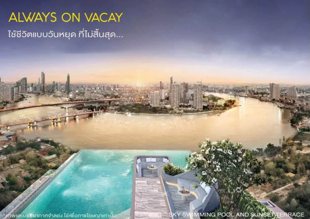 ขายดาวน์ FLEXI Riverview-Charoennakhorn ห้องมุม Rare Item ผนังไม่ติดใคร 100% เงียบสงบ เป็นส่วนตัวสูงสุด วิวแม่น้ำเจ้าพระยา Panorama View