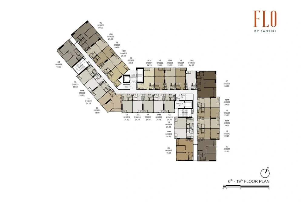 ขายดาวน์ FLO by Sansiri ชั้น 12 โครงการดี ทำเลน่าอยู่ สนใจรีบจองเลย ห้ามพลาด
