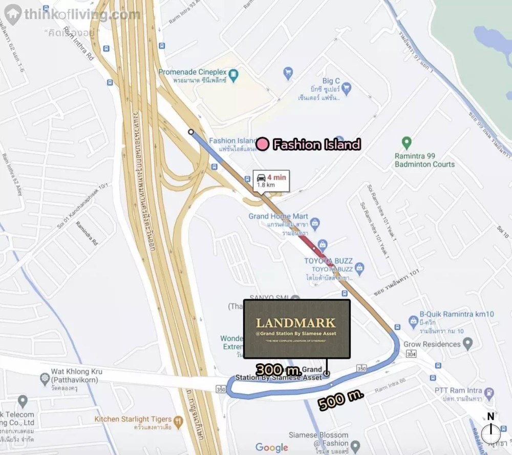 ขายดาวน์ Landmark @Grand Station ห้องเพดานสูงโปร่งโล่ง มีการออกแบบที่หลากหลาย เพื่อตอบสนองไลฟ์สไตล์ต่างๆ จองเลย