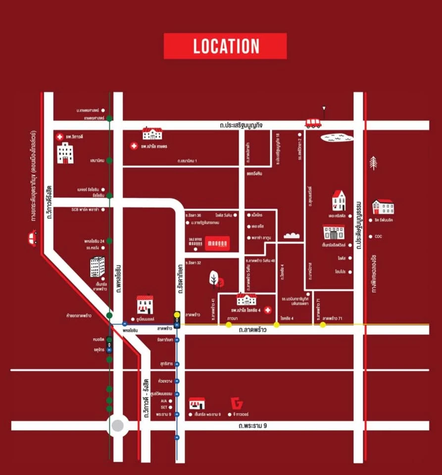 ขายดาวน์ Maroon Ratchada 32 Layout ห้องดีมาก ไม่วุ่นวาย มี walk-in closet ในห้องนอน ห้ามพลาด