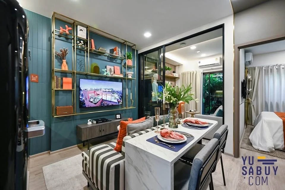 ขายดาวน์ Metris District Ladprao ห้อง 1 Bedroom Plus วิวเมือง ไม่โดนบล็อควิว สามารถเลี้ยงสัตว์ได้ ต้องจอง