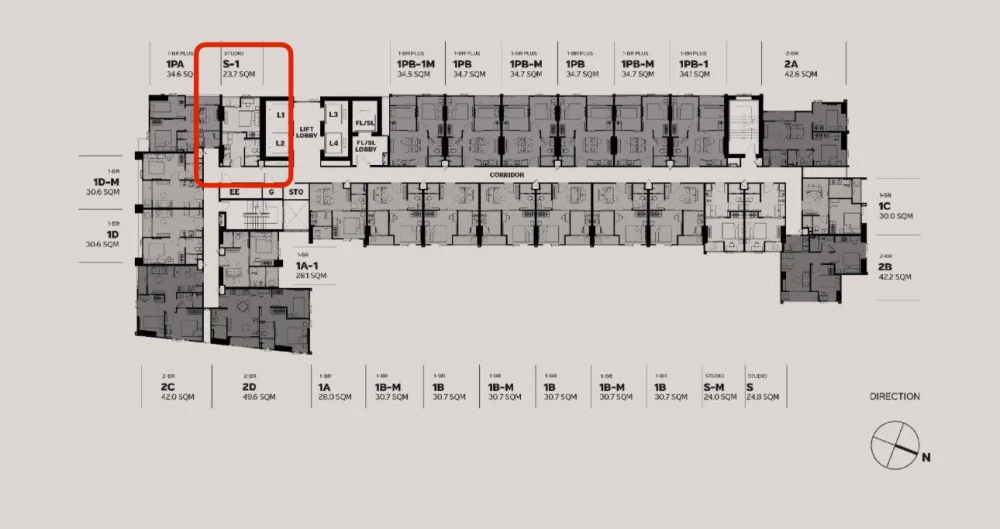 ขายดาวน์ Metris District Ladprao ห้อง Studio ขนาด 23.7 ตารางเมตร ชั้น 16 ฟรี Fully Furnished ห้ามพลาด