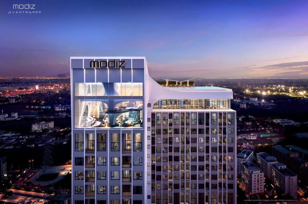 ขายดาวน์ Modiz Avantgarde ห้องน่าอยู่ ในทำเลดี เดินทางสะดวก เฟอร์ครบครัน จองเลย