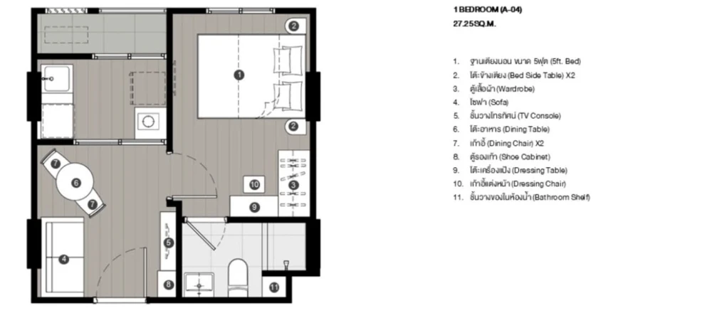 ขายดาวน์ Nue Coast Khu Khot Station 1 ห้องนอน 1 ห้องน้ำ มาพร้อมสิ่งอำนวยความสะดวกครบครัน จองเลย