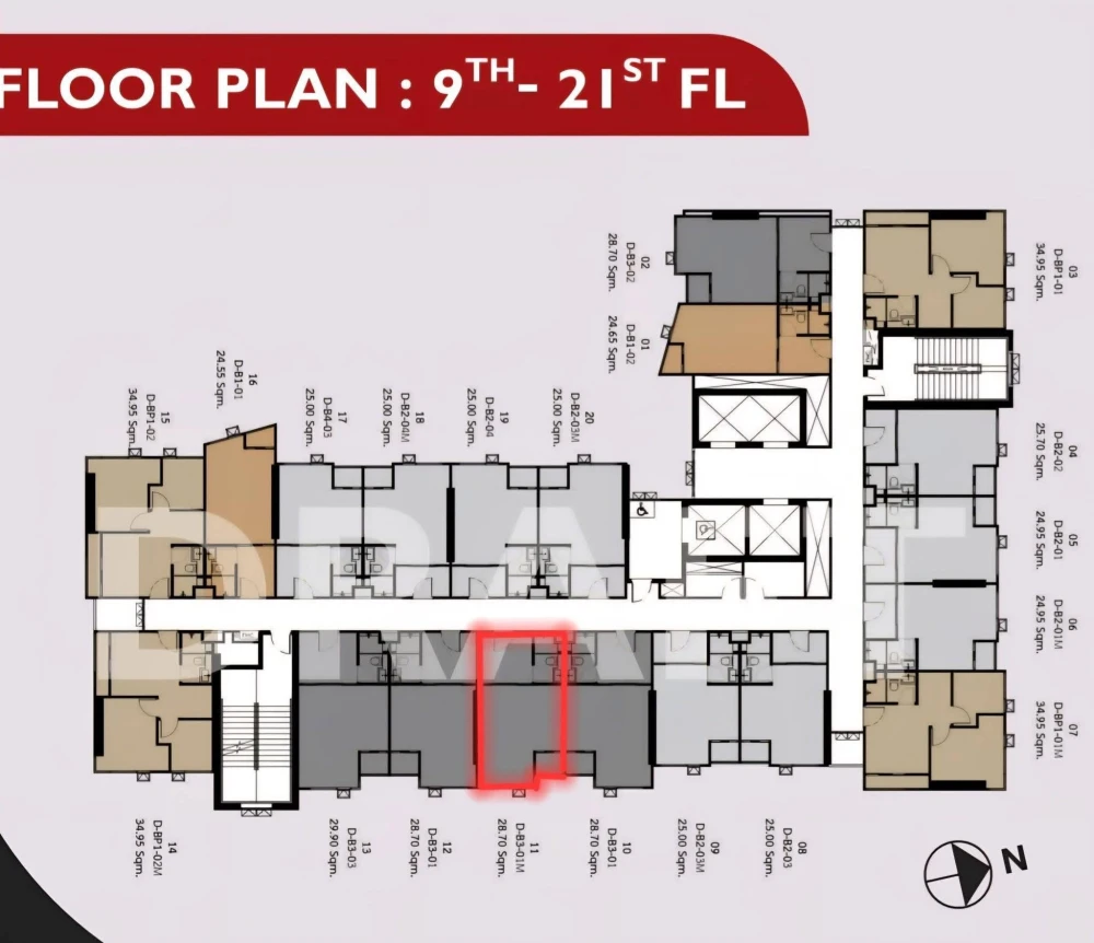 ขายดาวน์ Origin Place Phetkasem ชั้น 19 ตำแหน่ง 11 โครงการดี น่าอยู่ จองเลย