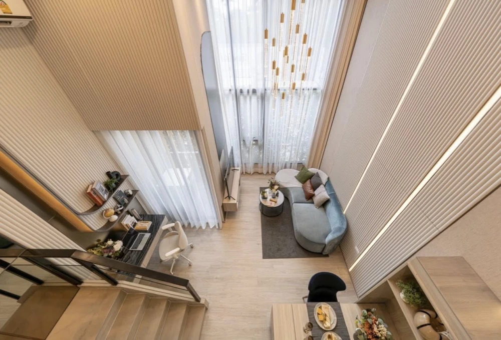 ขายดาวน์ Origin Place Phetkasem ห้องชั้น 12 เพดานสูง โปร่งโล่ง เฟอร์นิเจอร์ครบครัน รีบจองเลย