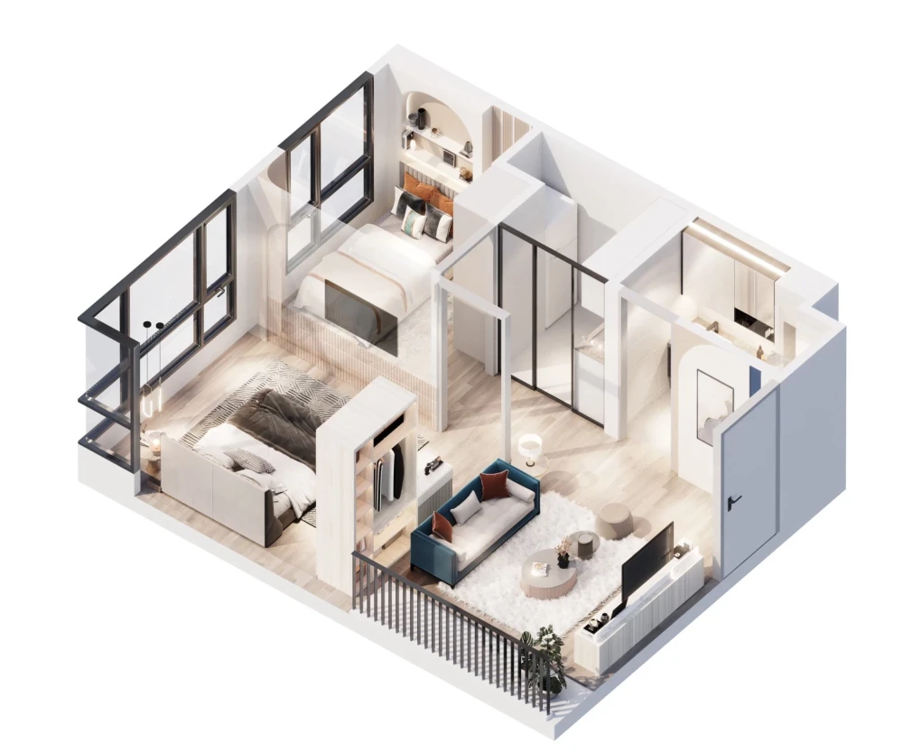 ขายดาวน์ Origin Place Phetkasem ห้องมุมอยู่ทางทิศเหนือ สิ่งอำนวยความสะดวกครบครัน จองเลย