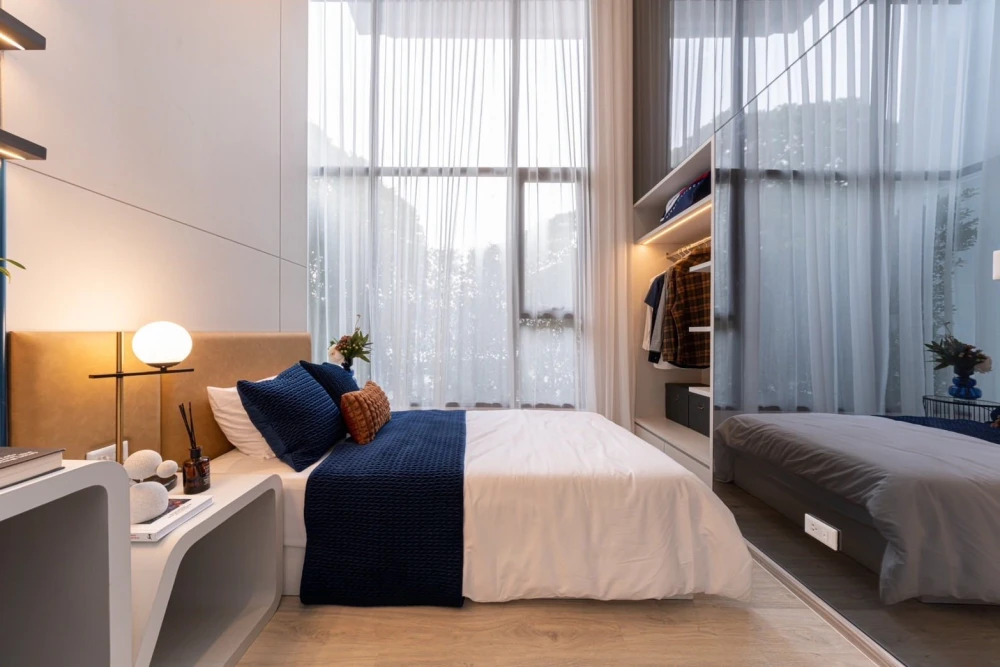 ขายดาวน์ Origin Place Phetkasem ห้อง Duplex แบบ 1 Bedroom Plus ห้องมุม ติดกับบันไดหนีไฟ ไม่ติดกับห้องอื่น ต้องจอง