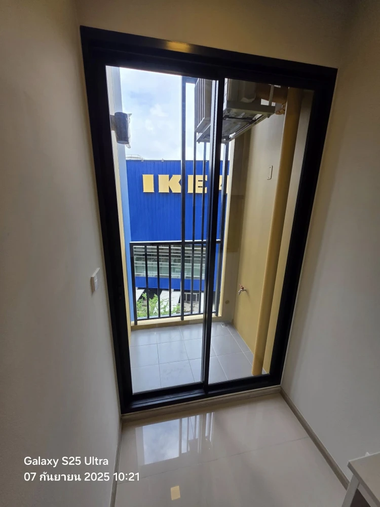 ขายดาวน์ Plum Condo New West ห้องน้อย เงียบสงบ วิวห้องเห็นความสวยงามของฝั่งห้างและสวนอิเกีย