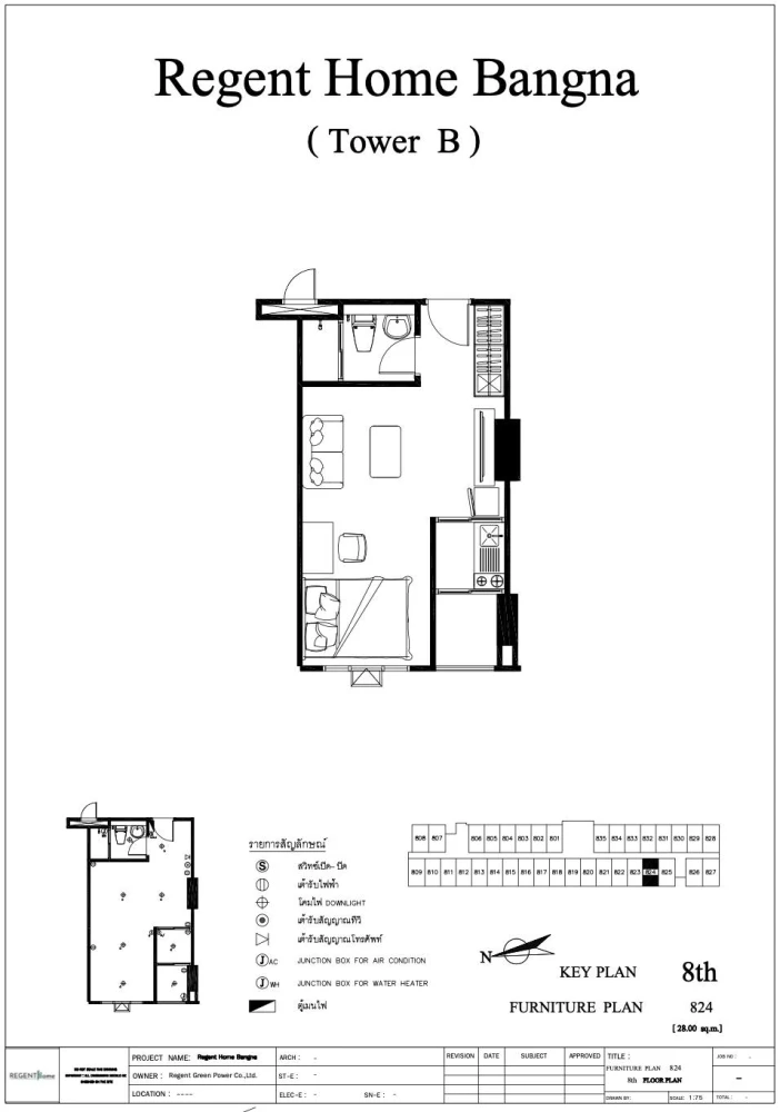 ขายดาวน์ regent home bangna  ห้องชั้น 8  ห้องกว้างน่าอยู่  รีบจองเลยก่อนพลาด+++