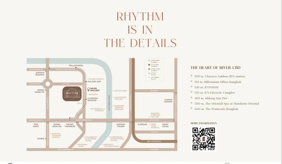 ขายดาวน์ Rhythm Charoennakhon Iconic ตำแหน่งห้องสุดเริ่ด วิวสุดปังเห็นแม่น้ำ และเห็นพลุในช่วงเทศกาล ต้องเลย