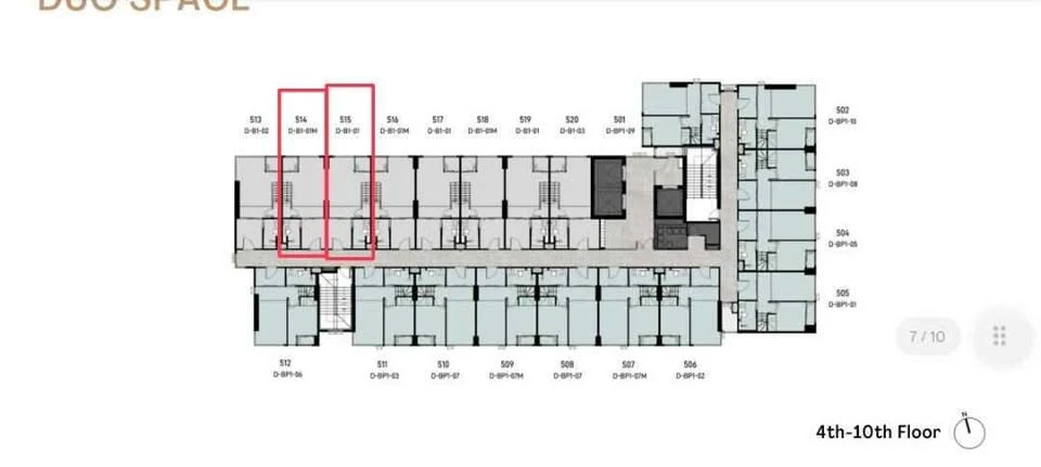 ขายดาวน์ So Origin SiriRaj  1bedroom Duo space ชั้นสูงสุดของ type duo space เงียบไม่ได้ยินเสียง ห้องหายาก จองเลย