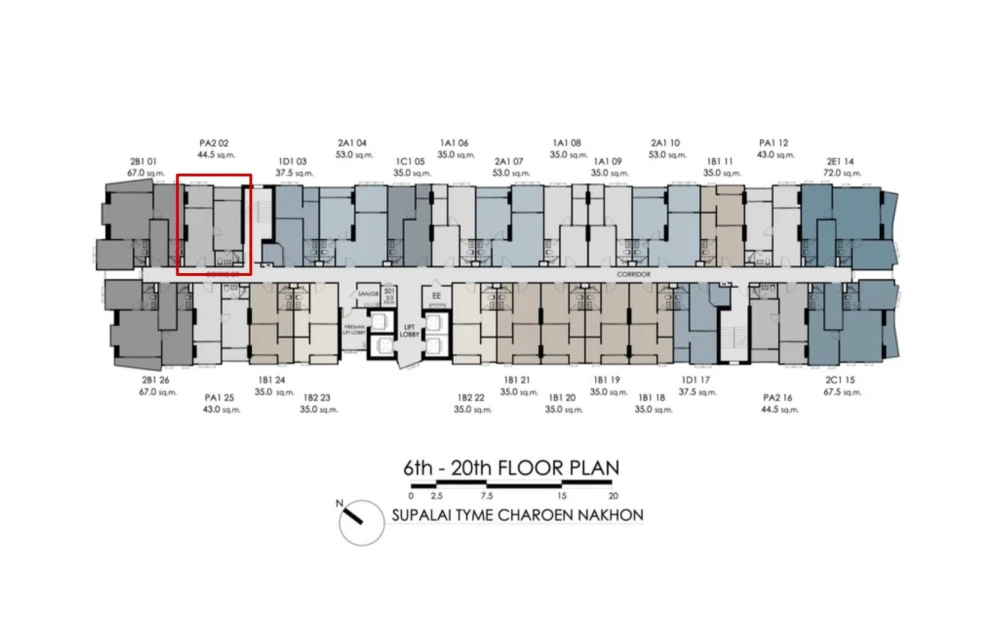 ขายดาวน์ Supalai Tyme Charoen Nakhon 1 ห้องนอน พื้นที่ใช้สอยเยอะ ในทำเลสุดปัง วิวสวย จองเลย