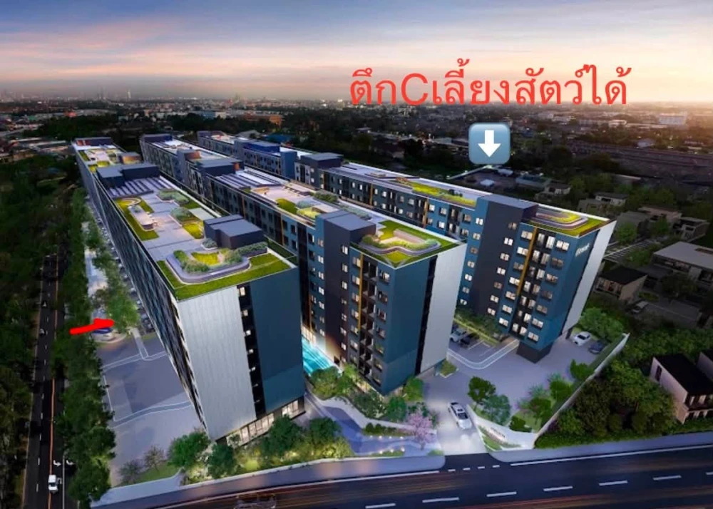 ขายดาวน์ The Origin Bangkae 1 ห้องนอน ชั้น 4 ส่วนกลางครบครัน ดีแบบนี้ห้ามพลาด