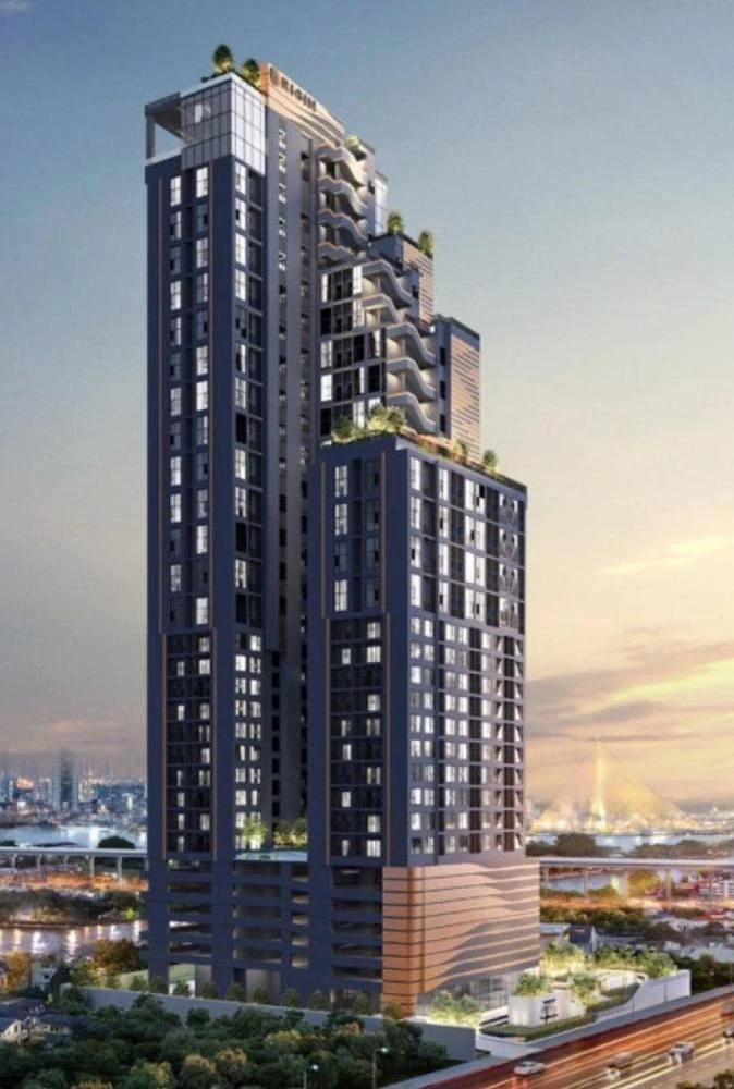 ขายดาวน์ The Origin Play บางขุนนนท์ ทริปเปิ้ล สเตชั่น ห้อง Duo 2 ชั้น เพดานสูง 4.2 ม. วิวสะพานพระราม 8 จองเลย