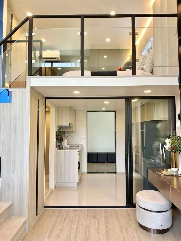 ขายดาวน์ The Origin Play บางขุนนนท์ ทริปเปิ้ล สเตชั่น ห้อง Duo 2 ชั้น เพดานสูง 4.2 ม. วิวสะพานพระราม 8 จองเลย