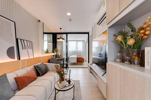 ขายดาวน์ The Origin Sukhumvit - Praksa ชั้น 28 โครงการดี ส่วนกลางครบ จองเลย