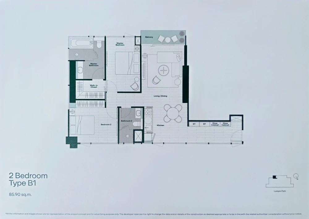 ขายด่วนๆ Dusit Central Park 2 ห้องนอน 2 ห้องน้ำ วิวเมืองแบบพาโนรามา สิ่งอำนวยความสะดวกระดับ 5 ดาว จองเลย