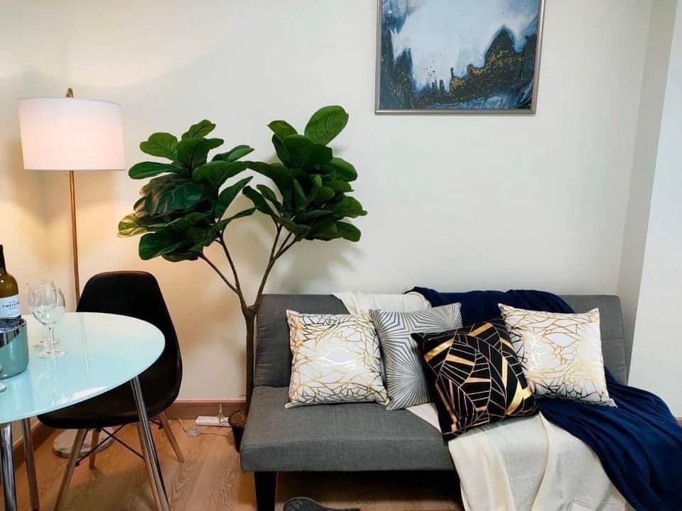 ขาย/ให้เช่า Condo Garden Asoke-Rama 9 ห้องพร้อมอยู่ กว้างขวางอยู่สบาย เฟอร์พร้อม รีบจองเลย