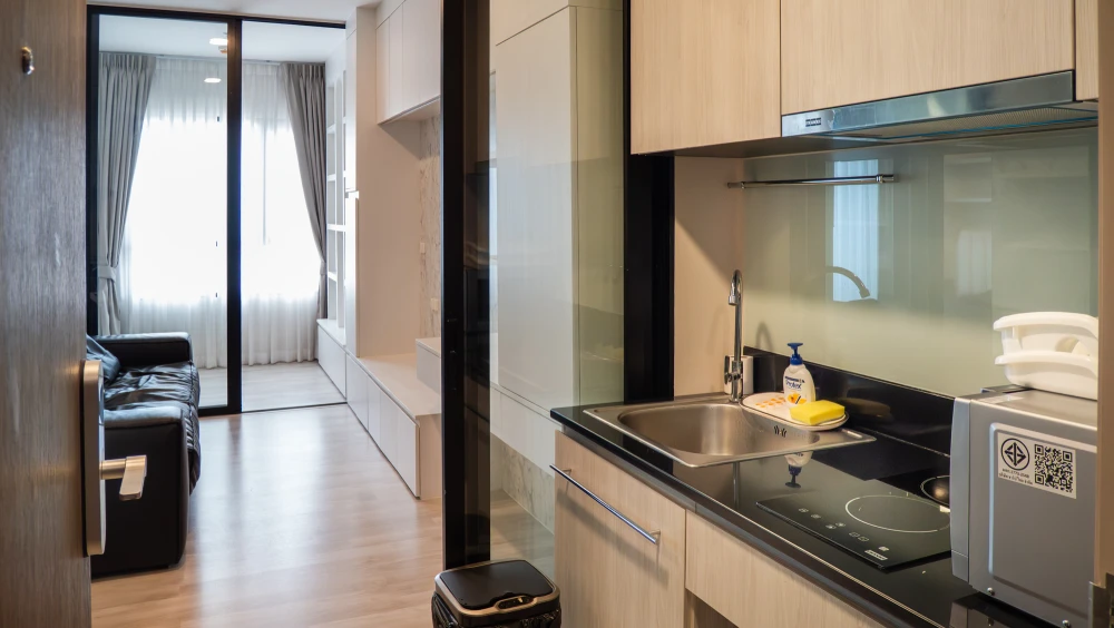 ขาย/ให้เช่า Condo Niche Mono Mega Space Bangna ห้องชั้นสูง พร้อมเฟอร์ มาแต่ตัวเข้าอยู่ได้เลย+++