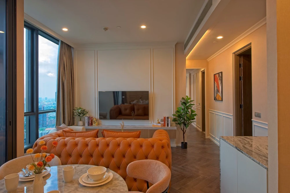 ขาย/ให้เช่า  The ESSE Sukhumvit 36 ห้องชั้นสูง สุดหรู เฟอร์พร้อม บิ้วอินจัดเต็มภายในห้อง กว้างขวางอยู่สบาย จองเลย+++