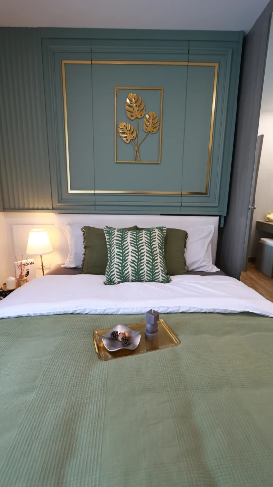 ขาย กรีเน่ แจ้งวัฒนะ ตกแต่งสไตล์ Luxury Classic ผสมผสาน ความหรูหราและความอบอุ่นอย่างลงตัว เฟอร์นิเจอร์พรีเมียม คัดสรรวัสดุคุณภาพสูง จองเลย