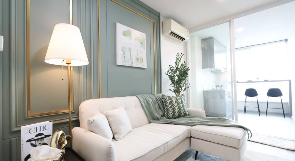 ขาย กรีเน่ แจ้งวัฒนะ ตกแต่งสไตล์ Luxury Classic ผสมผสาน ความหรูหราและความอบอุ่นอย่างลงตัว เฟอร์นิเจอร์พรีเมียม คัดสรรวัสดุคุณภาพสูง จองเลย