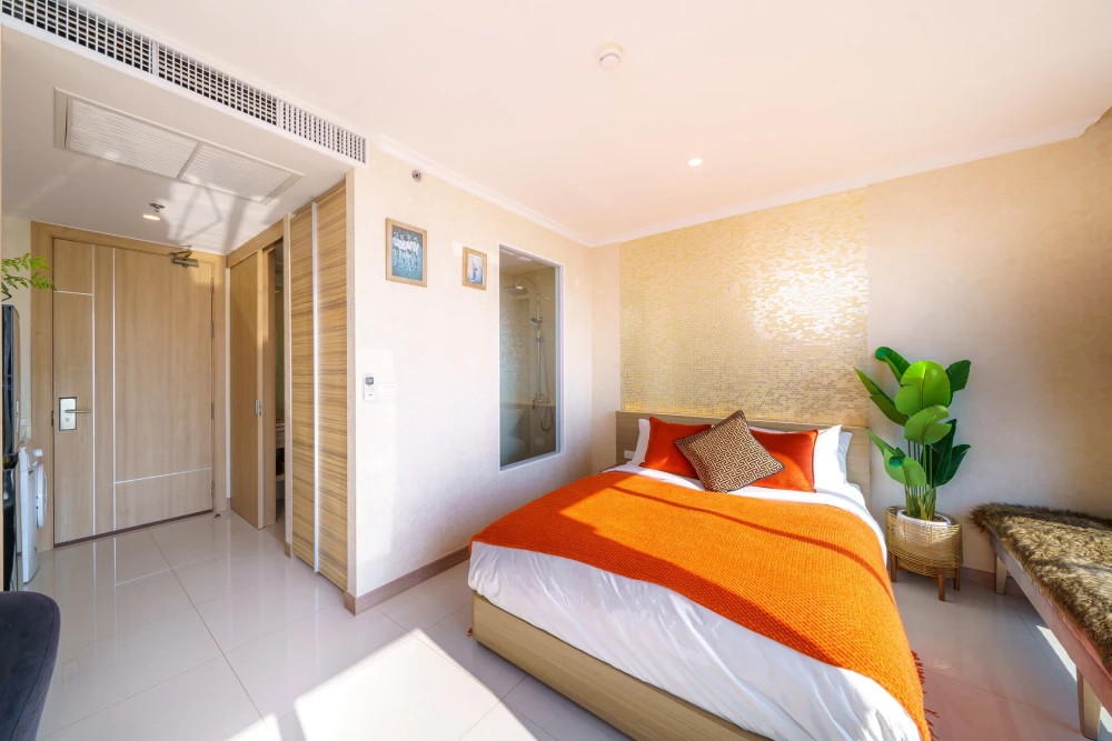 ขาย คอนโด The Riviera Jomtien  ห้องน่าอยู่ เฟอร์ครบ เครื่องใช้ไฟฟ้าครบ หิ้วกระเป๋าใบเดียวมาได้เลย!!